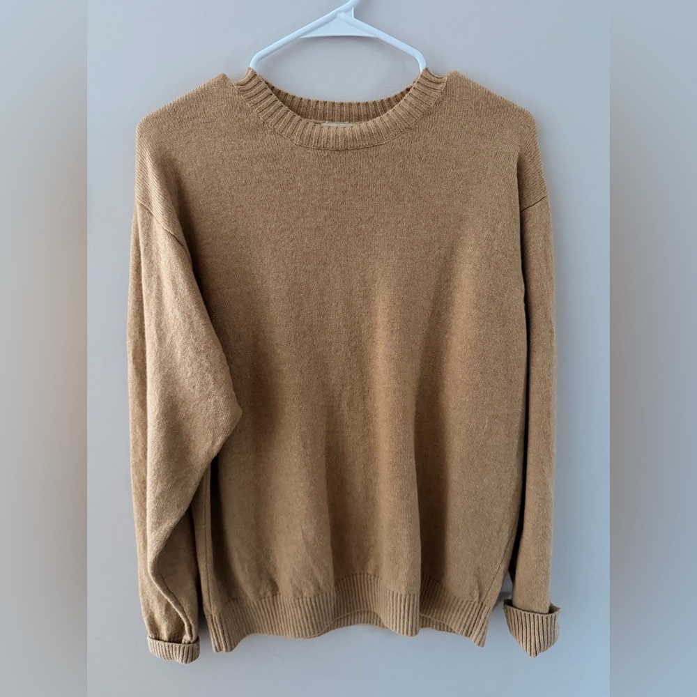 L.L. Bean Tan Crewneck Sweater